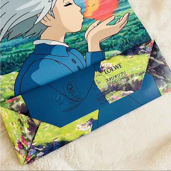 LOEWE Studio Ghibli Howl's Moving Castle Shopping Bag Sophie Ver Calcifer Charm - Picture 5 of 6